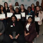 Avery with Banking program graduates at OIC Philadelphia