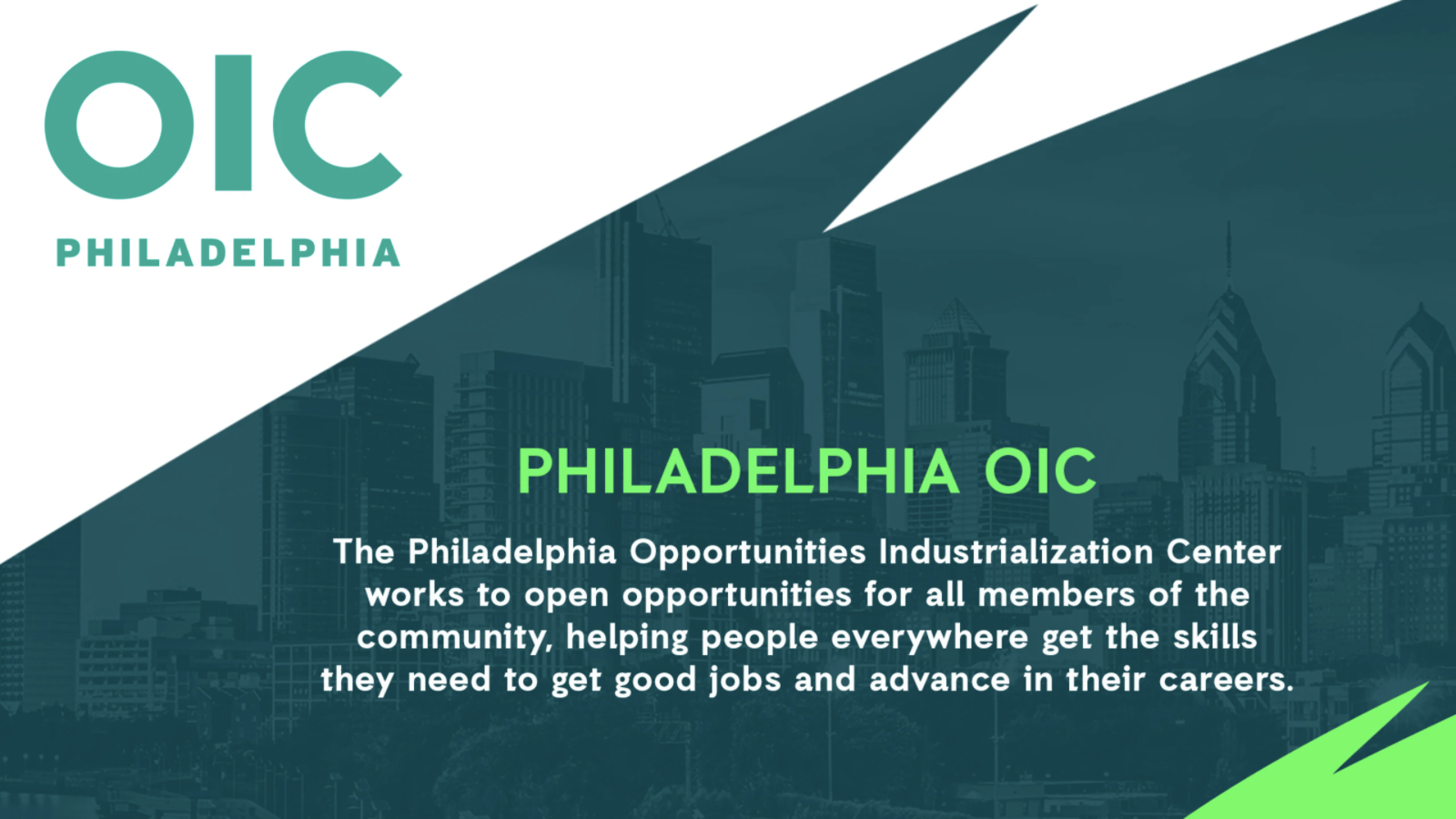 Philadelphia Eagles Support Philadelphia OIC