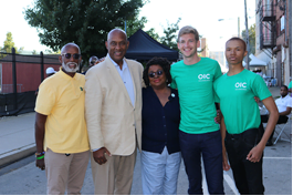 Gary, Dwight Evans, Sheila Ireland, Drew Bergman, and Taleem at OIC Block Party 2023