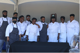 OIC Philadelphia's Culinary Arts Chef and Students at the alumni block party